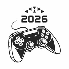 2026 retro gaming controller design element