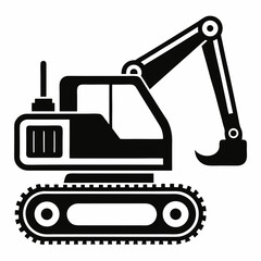 excavator vector illustration