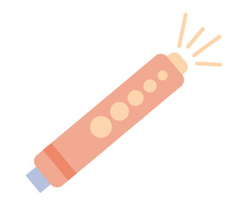 可愛くてシンプルなナース用ペンライトのベクターイラストアイコン(Cute and Simple Vector Illustration Icon of Nurse Penlight)
