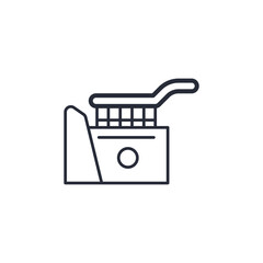 deep fryer icon. projector Symbol sign for mobile concept and web design. Vector icon, Logo illustration, Vector graphics