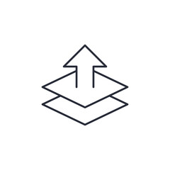 layer icon. projector Symbol sign for mobile concept and web design. Vector icon, Logo illustration, Vector graphics