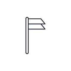 flag icon. projector Symbol sign for mobile concept and web design. Vector icon, Logo illustration, Vector graphics