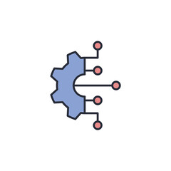 gear icon. projector Symbol sign for mobile concept and web design. Vector icon, Logo illustration, Vector graphics