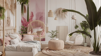 mockup frame in home interior