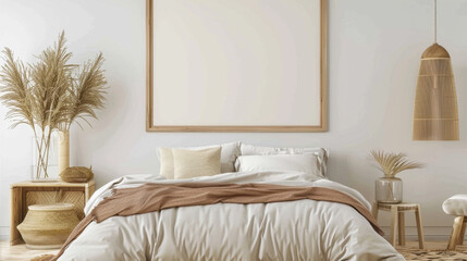mockup frame in home interior