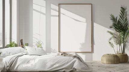 mockup frame in home interior
