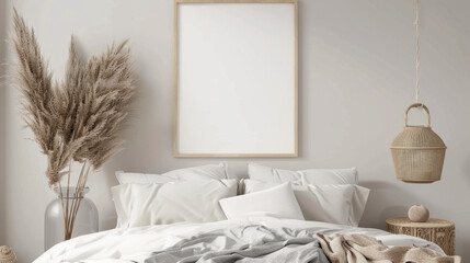 mockup frame in home interior
