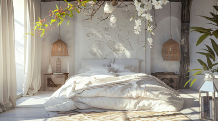 mockup frame in home interior
