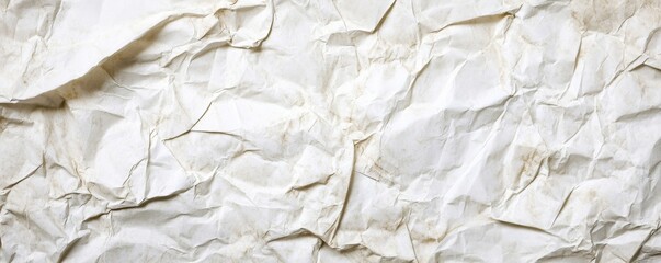 Wrinkled White Paper Texture Background Grunge, Vintage, Crumpled, paper texture, background paper texture, grunge background