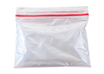 Ziploc bag  isolated on white background