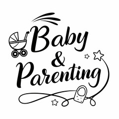 Baby and parenting design element, isolated cutout