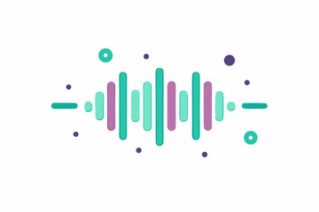 sound wave icon calm audio lines