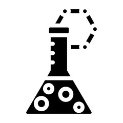 Chemistry Vector Glyph Icon Design