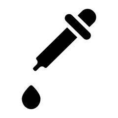 Dropper Vector Glyph Icon Design