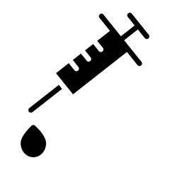 Syringe Vector Glyph Icon Design