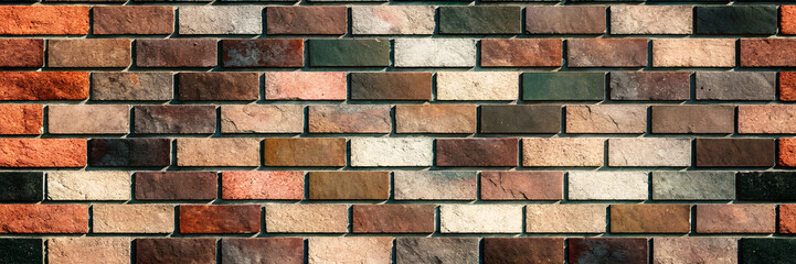 Multicolored Brick Wall Texture Background