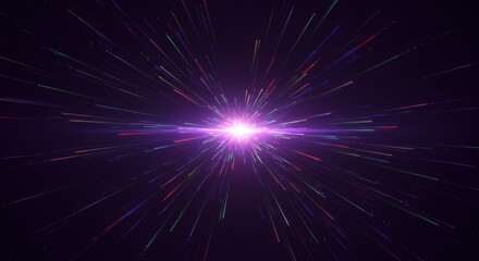 Fototapeta premium Abstract Background with Light Speed Motion Stars and Dark Energy
