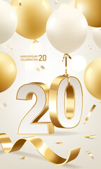 20th Anniversary Celebration Background