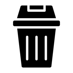 Recycle Bin Vector Glyph Icon Design