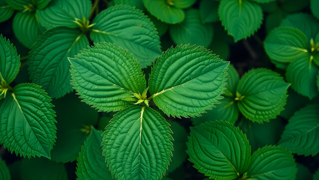 Aerial View of Delicate Leaf Patterns, Highlighting Natures Intricate Design, Landscape with Transparent Leaves, Botanical Beauty, Plant Texture, Eco Friendly Aesthetics, Natural Backgrounds,