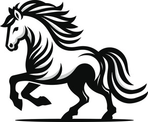 Fototapeta premium Vector illustration of a Horse