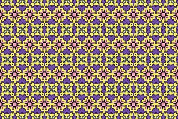 Seamless Graphic Visual Perspective Texture Decoration Textile Fashion Design Cloth Background Symmetric Template Fabric Digital Wallpaper Art Shape Endless Tile Geometric Luxury Interior Pattern.