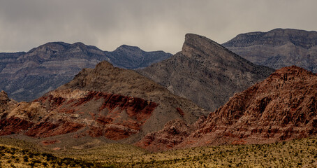 Cloudy day at Red Rock Canyon in Las Vegas