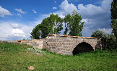 Historical Mancilik Village Bridge in Sivas, Turkey