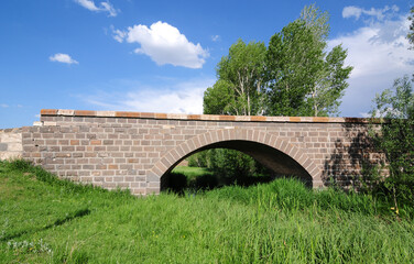 Historical Mancilik Village Bridge in Sivas, Turkey