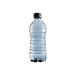 Water bottle isolated on a transparent background, in a PNG format