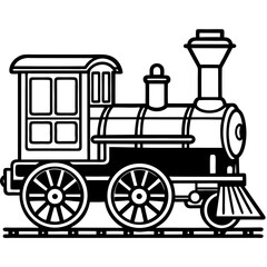 steam locomotive vector