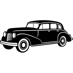 vintage car vector