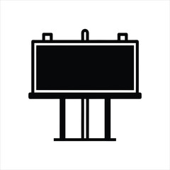 Black and White Billboard Vector Art for Commercial Use