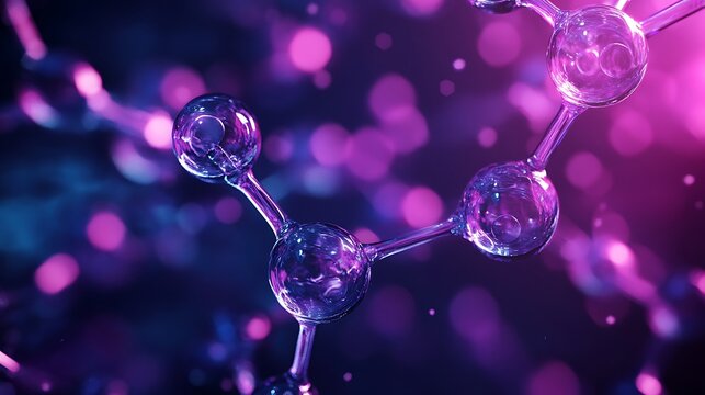 A digital representation of chemical bonds forming