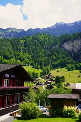 village in the swiss alps