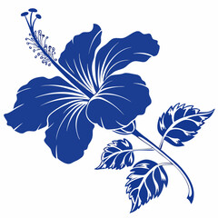 hand drawn blue hibiscus © MOHAMMADRIPON