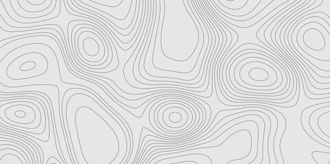 Background of the color grey topographic contour line mountain relief cartography texture map, vintage detailed landscape contour topographic outdoor map of geographic abstract vector background.