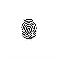 Fingerprint Identification Line Icon