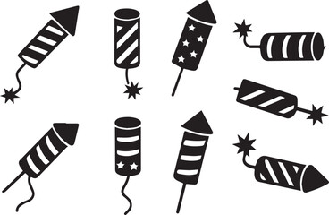 Firecracker Icon – Editable Vector, Flat Style Celebration Symbol