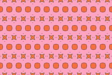 Seamless Tile Fabric Wallpaper Texture Art Visual Decoration Luxury Symmetric Digital Template Geometric Graphic Textile Shape Cloth Interior Design Perspective Endless Fashion Background Pattern.