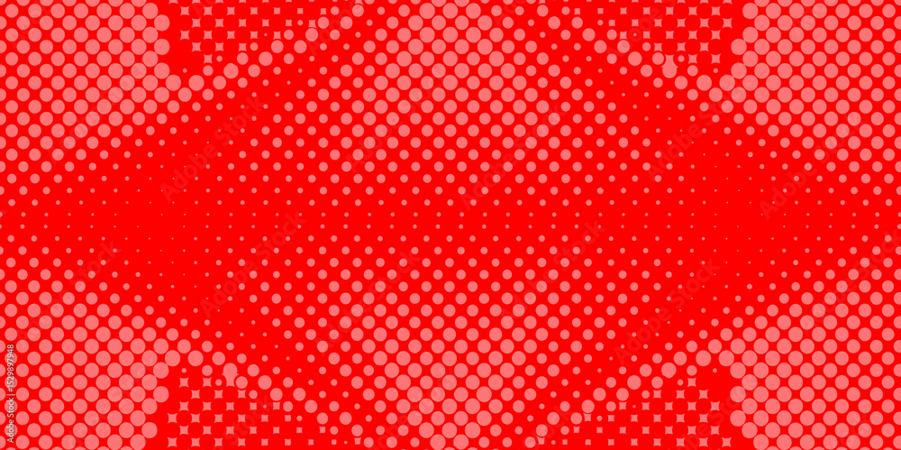 Poster Trendy texture with colorful cover design template paper color halftone with geometric background, red and white, grey of seamless circle monochrome texture pop art overlay dotted halftone background.