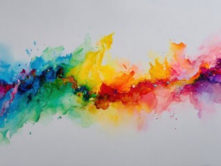 Fototapeta premium Vibrant abstract artwork with flowing colors.