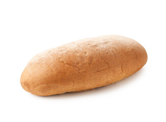 One loaf of bread isolated on white