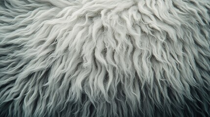 Close-up of textured, fluffy gray fur