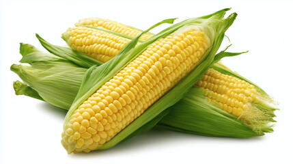 Fresh Sweet Corn on the Cob in Husk