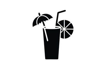tropical drink vector icon