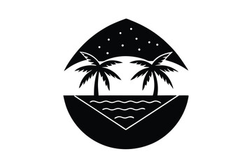 beach vector icon