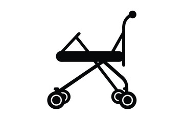 baby walker vector icon