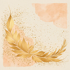 Thai Gold Foil on Natural Paper