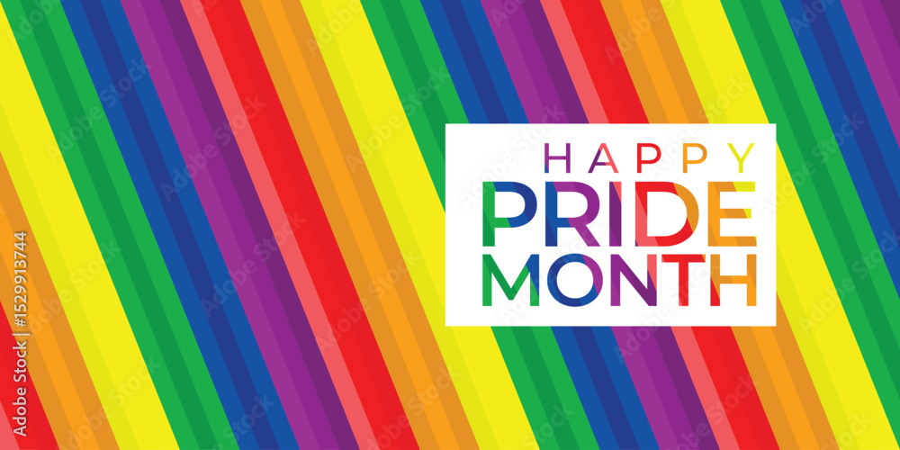 Fototapete lgbt pride abstract background. vector background with rainbow colors. vector banner template for pr